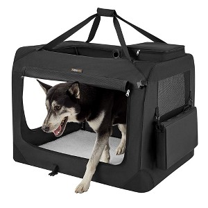 Feandrea 36 Inches Collapsible Soft Dog Crate | Portable Travel Crate for Dogs 50-70 lb | Indoor/Outdoor Use - 1 of 4