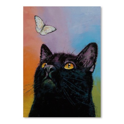 Download Americanflat Black Cat Butterfly By Michael Creese Poster Target