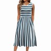 Zeagoo Women's Summer Tank Midi Dress with Pockets Floral Sleeveless A-Line Casual Loose T-Shirt Dresses Beach Sundress - 2 of 4