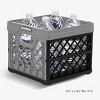 CleverMade Collapsible 3pk 25L 100% Recycled Milk Crate Stone - 4 of 4