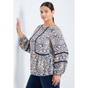 Avenue Women's Plus Size Bridget Lace Detail Blouse - 4 of 4