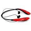 beFree Sound Bluetooth Wireless Active Sports Earbud Headphones in Red with Microphone - 4 of 4