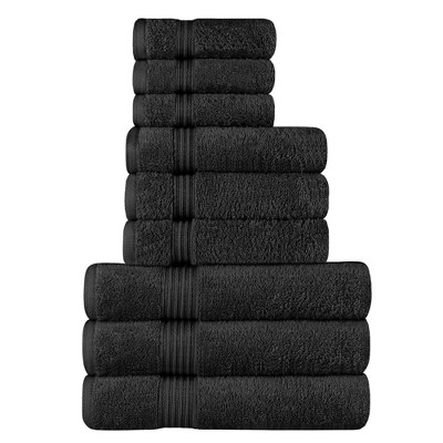 Premium Cotton 800 Gsm Heavyweight Plush Luxury 9 Piece Bathroom Towel Set,  Toast - Blue Nile Mills : Target