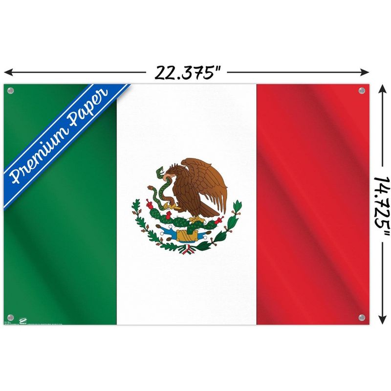 Trends International Flag of Mexico Unframed Wall Poster Prints, 3 of 7