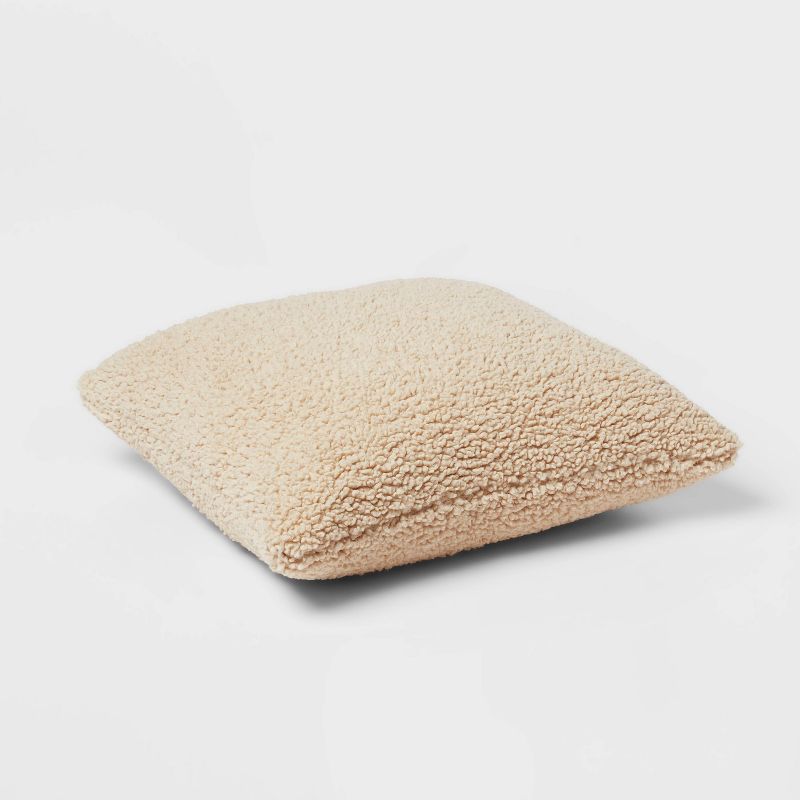 Euro Traditional Cozy Faux Shearling Fur Decorative Throw Pillow - Threshold™, 4 of 6
