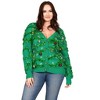 Tipsy Elves Women's Gaudy Garland Cardigan - Holiday Festive Sweater - 2 of 2