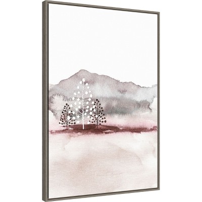 Holiday Time 2 Christmas Trees Canvas Wall Art Print