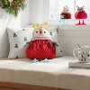 Christmas Fabric Bird Pillow Red Tinsel - Wondershop™ - 2 of 3