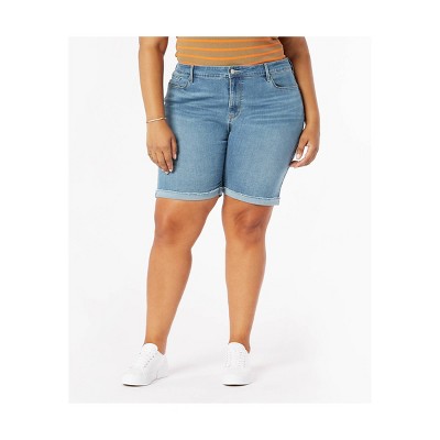 DENIZEN® from Levi's® Women's Plus Size Mid-Rise Bermuda Jean Shorts