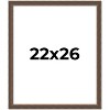 PosterPalooza | Elegant Brown Picture Frame - UV Acrylic, Foam Board Backing, Hanging Hardware - 2 of 4