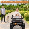 Acekool 24V Ride-On Truck Car with Remote Control, 4x60W Motors, 4-Wheel Suspension, LED Lights, Music, Safety Belt, 3 Speeds - 2 of 4