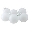 Northlight Frosted Matte Glass Christmas Ball Ornaments - 3.25" (80mm) - Clear - 6ct - 3 of 4