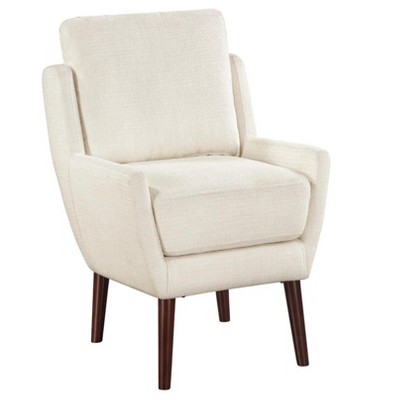 26.5"1pc Beige Accent Chair Cushion Seat Chenille Upholstery