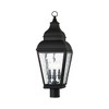 Livex Lighting Exeter 3 - Light Post Light in  Black - 4 of 4