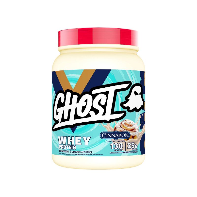 GHOST Whey Protein Powder - Cinnabon - 22oz, 1 of 7