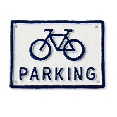 Tag Bicycle Parking Wall Sign - Durable Garden Accessory, Easy to Clean, 7.5" L x 5.5" W, Perfect for Outdoor Spaces
