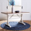 Akash Rectangle Dining Table - White/Natural - Safavieh - 2 of 4