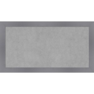26"x14" Edwin Framed Magnetic Board Gray - Amanti Art: 100% Real Wood, Steel, Wall-Mounted, Organizational Tool - 1 of 4