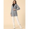 INSPIRE CHIC Women's Elegant Notched Lapel Button Single Breasted Winter Coat - 3 of 4