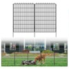 ELECWISH Decorative Garden Fence, Outdoor Lawn and Garden Metal Animal Barrier, No-Dig Outdoor Fencing with Rustproof Metal Panels - 2 of 4