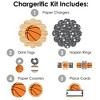 Big Dot of Happiness Nothin’ But Net - Basketball - Baby Shower or Birthday Party Paper Charger & Table Decorations Chargerific Kit for 8 - 3 of 4