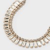 Baguette Stone Necklace - A New Day™ Gold - 4 of 4
