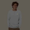 Dalix Lightning (Glow in the Dark) Embroidered Crewneck Fleece Sweatshirt Pullover Mens - 2 of 4