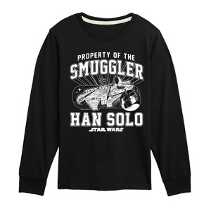 Boys' - Star Wars - Property Of The Smuggler Long Sleeve Graphic T-Shirt - 1 of 3