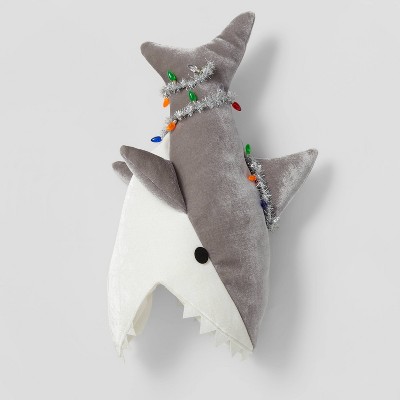 Fabric Gray Shark Hat - Wondershop™