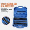 VEVOR 52PCS Custom Bushing Bearing & Seal Driver Set, Transmission Wheel Axle Bearing Race, Seal Driver Installer Remover, Blue - 3 of 4