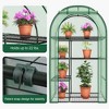 YARDSIGHT 4-Tier Mini Greenhouse Steel Frame and PE Cover Plastic Plant Rack Stand Green House with Plant Repotting Mat for Indoor & Outdoor Use - 4 of 4