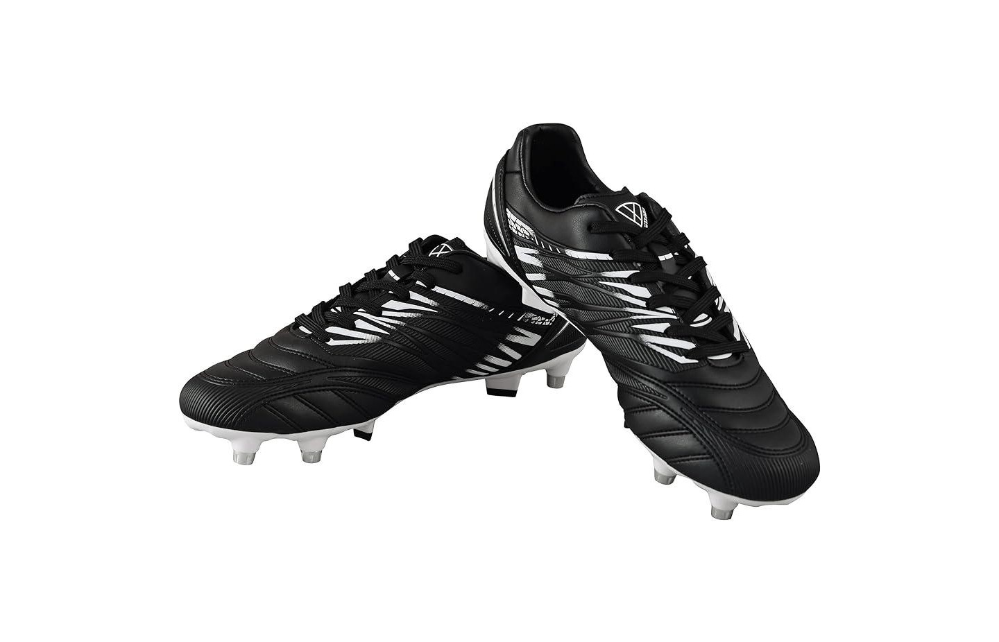Vizari Men's Valencia Soft Ground Soccer Shoes - Blue/White, Size 13, цвет: Чёрный — фото 2