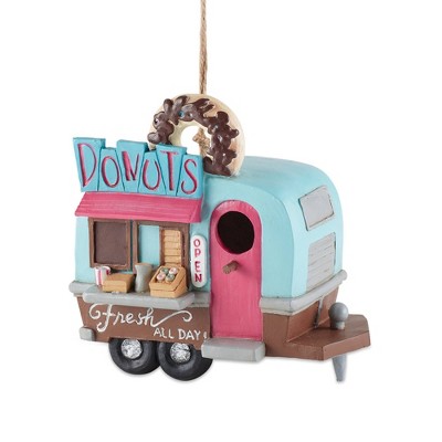 7" Donut Food Truck Polyresin Birdhouse - Zingz & Thingz