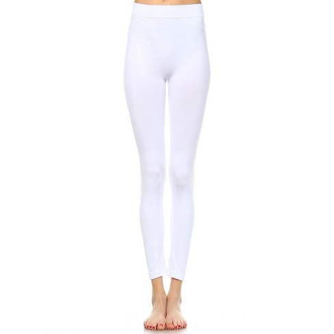 Uitbarsten Experiment sectie Women's Slim Fit Solid Leggings White One Size Fits Most - White Mark :  Target