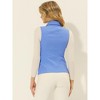 Allegra K Women's Zip-Up Sleeveless Turn Down Collar Cargo Utility Vest with Pockets - 4 of 4