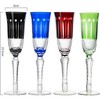 The Wine Savant Venetian Italian Colored Cocktail Glasses, Beautiful Colored Design & Perfect for All Celebrations - 4 pk - 4 of 4