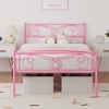 Queen Size Metal Platform Bed Frame with Headboard and Footboard, Mattress Foundation with Premium Steel Slats Support - 3 of 4