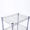 4 Tier Shelving,Carbon Steel Storage Shelving Unit,4-Layer Rectangular Storage Shelves Steel Organizer Wire Rack - 3 of 4
