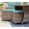 Leisure Made Walton 7pc Wicker Sectional in Spa Blue Fabric - 3 of 4