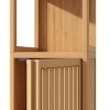 CAVINAS 52" Bamboo Bathroom Storage Cabinet,Multifunctional Freestanding Cabinet with 2 Shelves&1 Dor Cabinet,Bathroom&Kitchen Organizer - 4 of 4