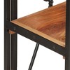vidaXL Industrial 3-Tier Bookcase - Solid Acacia Wood and Powder-Coated Steel Frame - 4 of 4