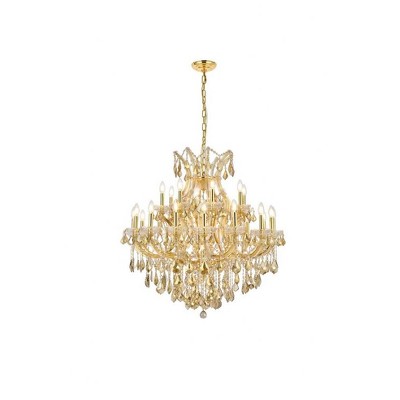 Elegant Lighting Maria Theresa 24 - Light Chandelier in  Gold