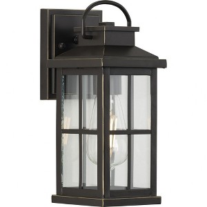 Progress Lighting Williamston 1-Light Antique Bronze Outdoor Wall Lantern with Clear Glass Shade - 1 of 4