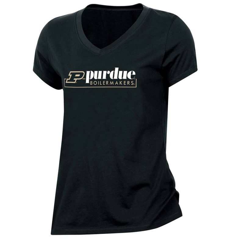 NCAA Purdue Boilermakers Women&#39;s Core V-Neck T-Shirt, 1 of 4