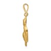 Black Bow Jewelry 14k Yellow Gold Large Capricorn the Goat Zodiac Pendant - 2 of 4