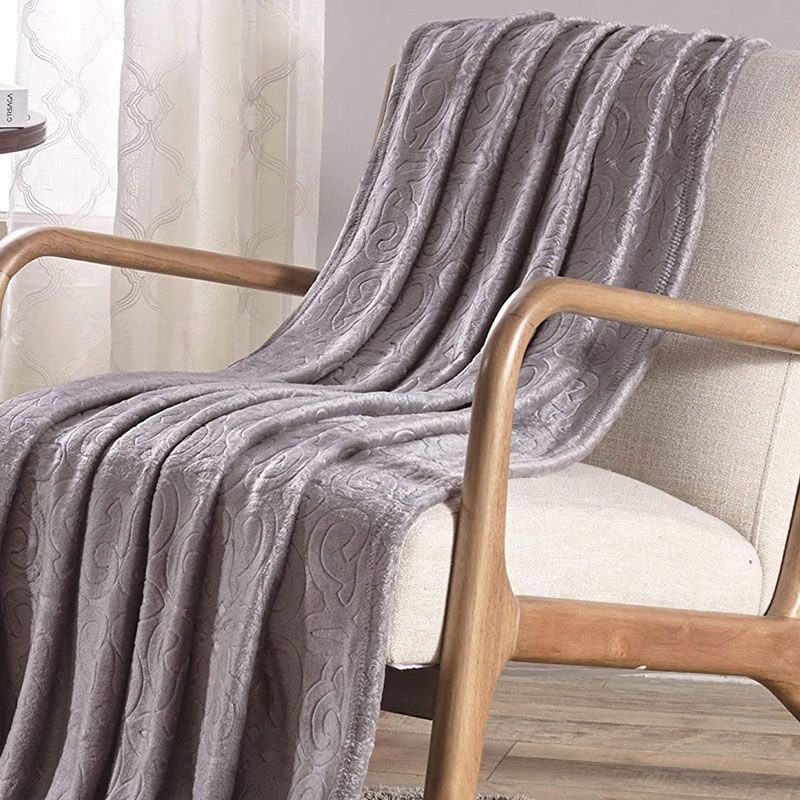 Sheridan Super Soft and Cozy Dama Scroll Embossed Throw Blanket 50" x 60", 2 of 5