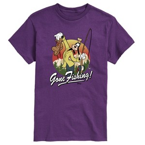 Men's - Disney - Goofy Gone Fishing Short Sleeve Graphic T-Shirt - 1 of 4