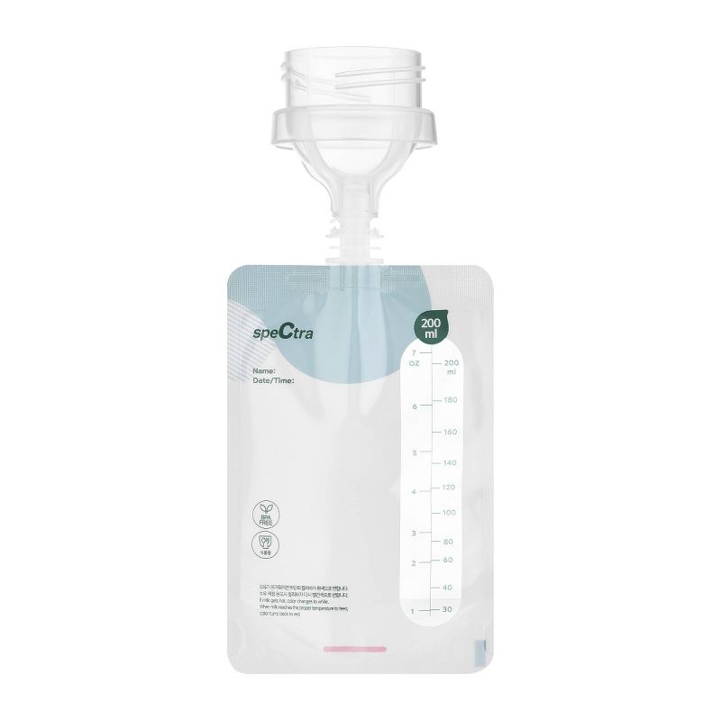 Spectra Simple Store Breast Milk Collection Storage Bags with Bottle Connector - 10ct, 1 of 6