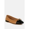 Acino Faux Leather Bow Detail Ballerinas - 2 of 4