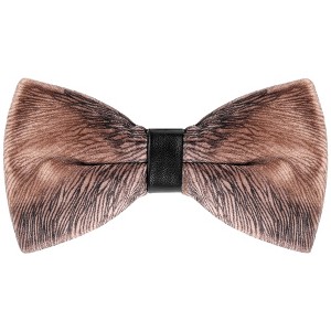 INSPIRE CHIC Men's Velvet Adjustable Pre-Tied Bow Tie - 1 of 4